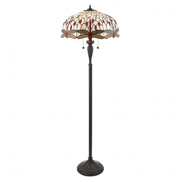Dragonfly beige 2-flammig Stehleuchte